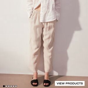 Ankle Length Linen Pants
